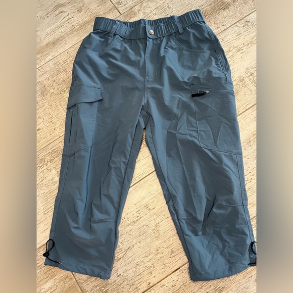Blue Cargo Capris - Picture 6 of 15